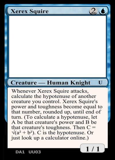 Xerex Squire UU03c Unknown Event Magic card