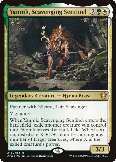 Yannik, Scavenging Sentinel 19 Commander 2020 Magic card