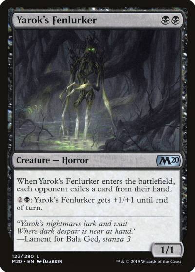 Yarok's Fenlurker 123 Core Set 2020 Magic card