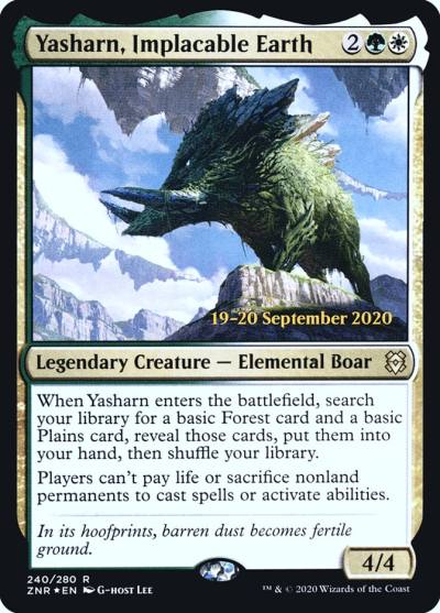 Yasharn, Implacable Earth PZNR-240S Zendikar Rising Promos Magic card