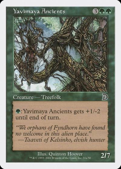Yavimaya Ancients DKM-31A Deckmasters Magic card