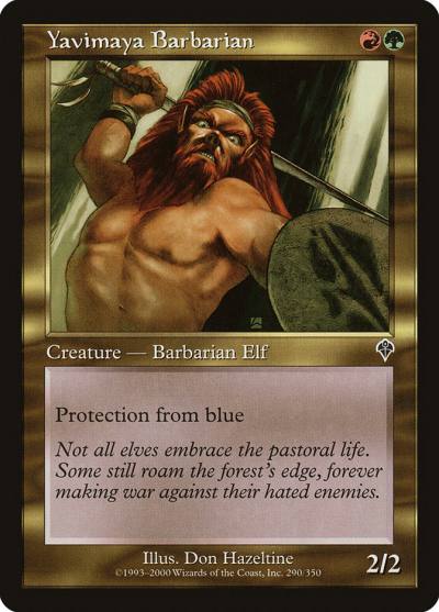 Yavimaya Barbarian INV-290 Invasion Magic card