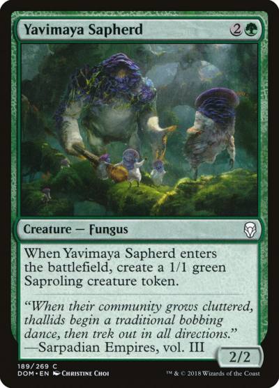 Yavimaya Sapherd DOM-189 Dominaria Magic card