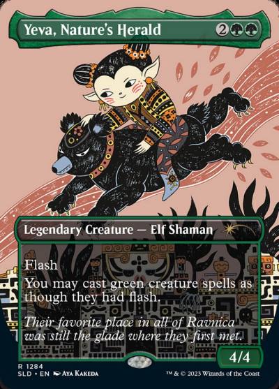 Yeva, Nature's Herald SLD-1284 Secret Lair Drop Magic card