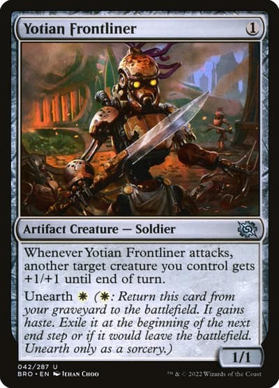 Yotian Frontliner 42 The Brothers' War Magic card