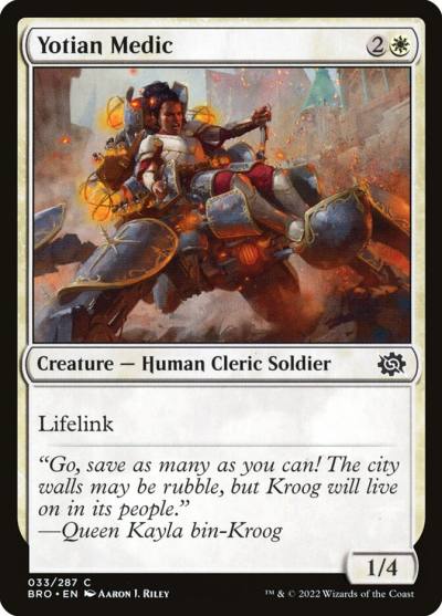 Yotian Medic 33 The Brothers' War Magic card