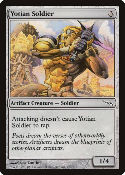 Yotian Soldier MRD-277 Mirrodin Magic card
