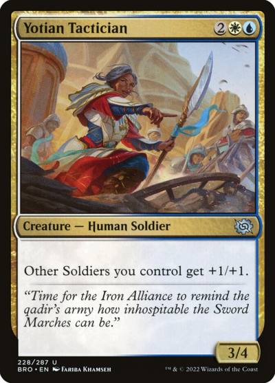 Yotian Tactician BRO-228 The Brothers' War Magic card