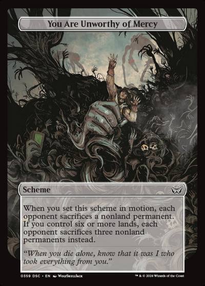 You Are Unworthy of Mercy DSC-359 Duskmourn: House of Horror Commander Magic card