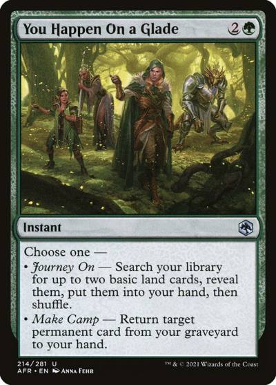 You Happen On a Glade AFR-214 Adventures in the Forgotten Realms Magic card