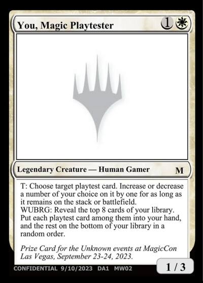You, Magic Playtester UNK-MW02 Unknown Event Magic card