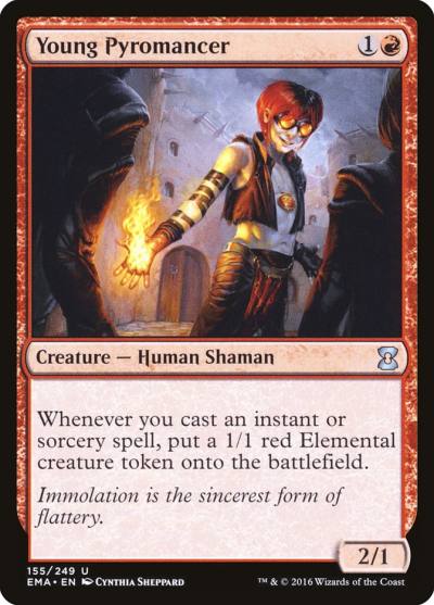 Young Pyromancer EMA-155 Eternal Masters Magic card