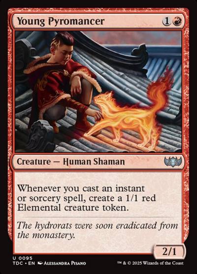 Young Pyromancer TDC-95 Tarkir: Dragonstorm Commander Magic card