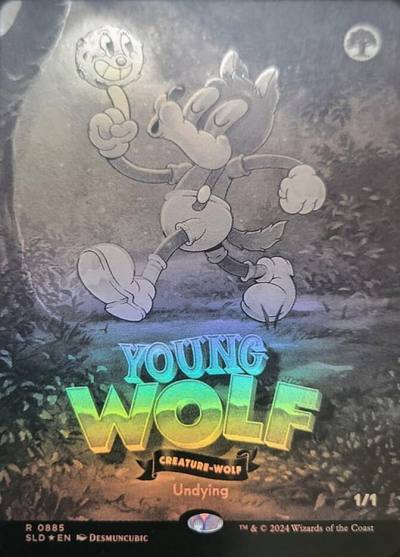 Young Wolf SLD-885 Secret Lair Drop Magic card