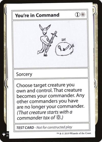 You're in Command CMB1-15 Mystery Booster Playtest Cards 2019 Magic card