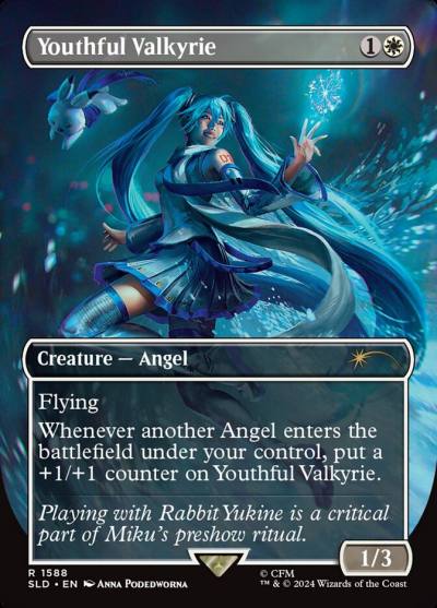 Youthful Valkyrie SLD-1588 Secret Lair Drop Magic card