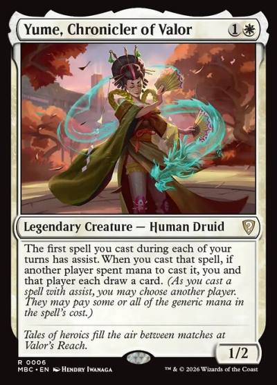 Yume, Chronicler of Valor MBC-6 Mystery Booster Commander Edition Magic card