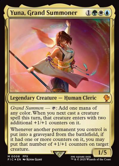 Yuna, Grand Summoner FIC-8 Final Fantasy Commander Magic card