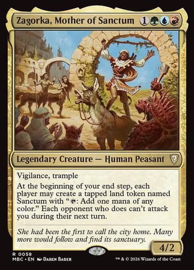 Zagorka, Mother of Sanctum 58 Mystery Booster Commander Edition Magic card