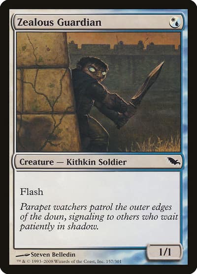 Zealous Guardian 157 Shadowmoor Magic card