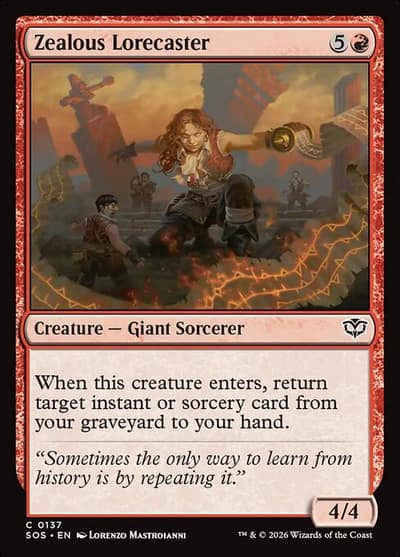 Zealous Lorecaster 137 Secrets of Strixhaven Magic card