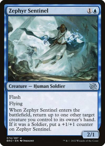 Zephyr Sentinel BRO-74 The Brothers' War Magic card