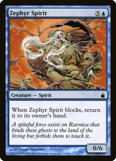 Zephyr Spirit RAV-76 Ravnica: City of Guilds Magic card