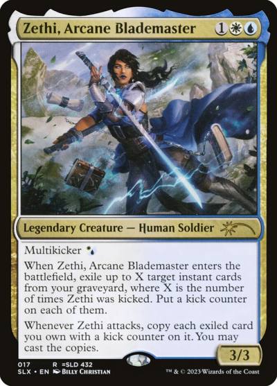 Zethi, Arcane Blademaster SLX-17 Universes Within Magic card