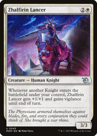 Zhalfirin Lancer 45 March of the Machine Magic card