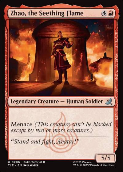Zhao, the Seething Flame TLE-286 Avatar: The Last Airbender Eternal Magic card