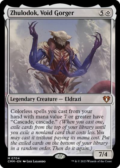 Zhulodok, Void Gorger CMM-704 Commander Masters Magic card