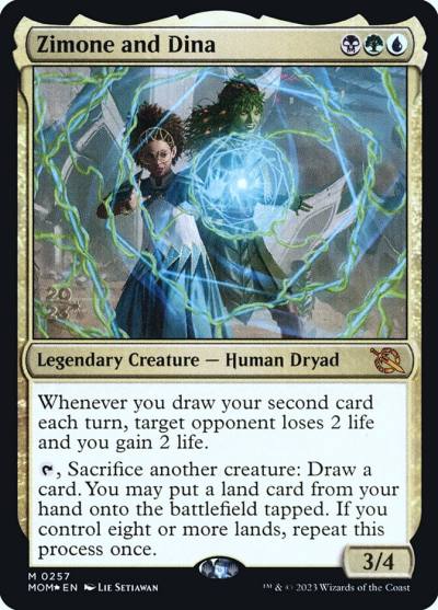 Zimone and Dina PMOM-257S March of the Machine Promos Magic card