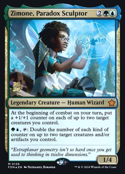Zimone, Paradox Sculptor PFDN-126S Foundations Promos Magic card