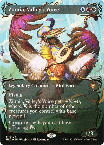 Zinnia, Valley's Voice BLC-104 Bloomburrow Commander Magic card