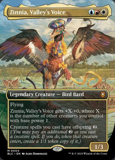 Zinnia, Valley's Voice BLC-4 Bloomburrow Commander Magic card