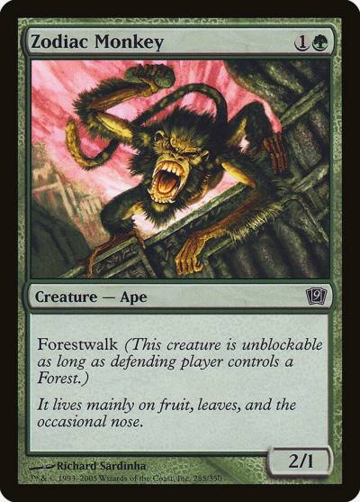Zodiac Monkey 9ED-285STAR Ninth Edition Magic card