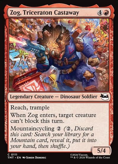 Zog, Triceraton Castaway 111 Teenage Mutant Ninja Turtles Magic card