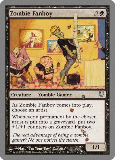 Zombie Fanboy UNH-69 Unhinged Magic card