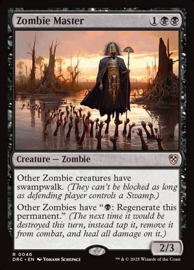 Zombie Master DRC-46 Aetherdrift Commander Magic card