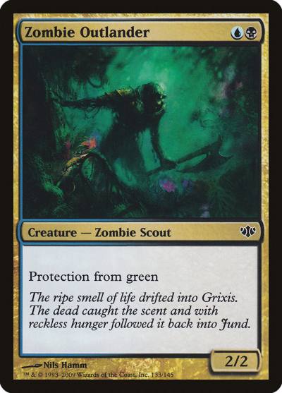 Zombie Outlander 133 Conflux Magic card