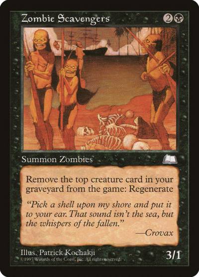 Zombie Scavengers WTH-87 Weatherlight Magic card