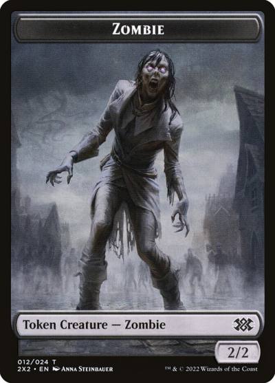 Zombie T2X2-12 Double Masters 2022 Tokens Magic card