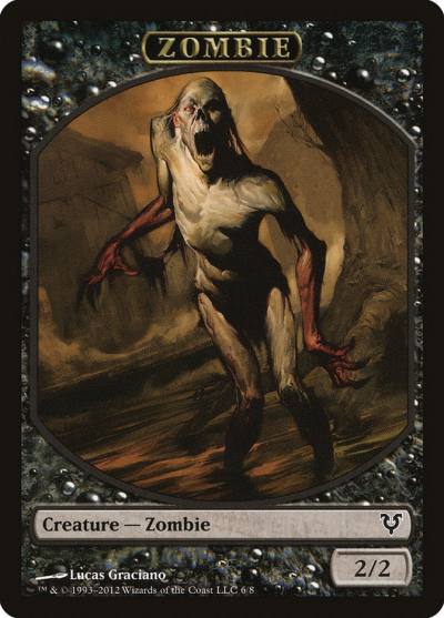 Zombie TAVR-6 Avacyn Restored Tokens Magic card