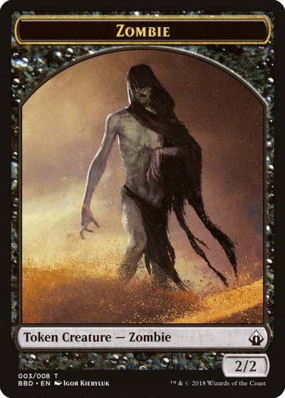 Zombie TBBD-3 Battlebond Tokens Magic card
