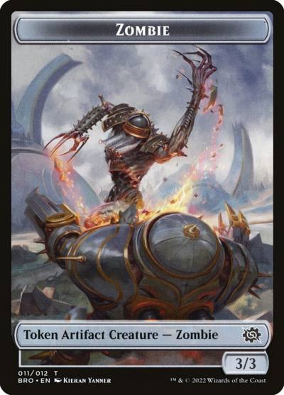 Zombie TBRO-11 The Brothers' War Tokens Magic card