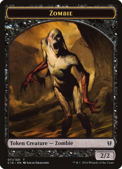 Zombie TC16-11 Commander 2016 Tokens Magic card