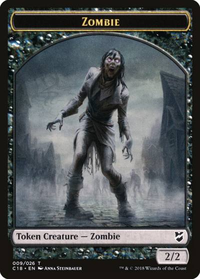 Zombie TC18-9 Commander 2018 Tokens Magic card