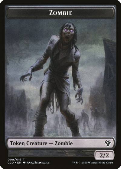 Zombie TC20-9 Commander 2020 Tokens Magic card