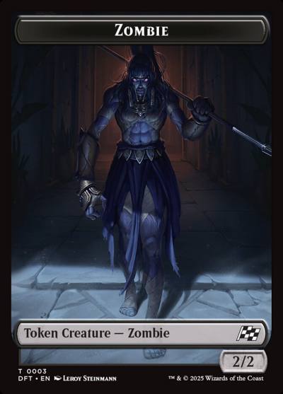Zombie TDFT-3 Aetherdrift Tokens Magic card
