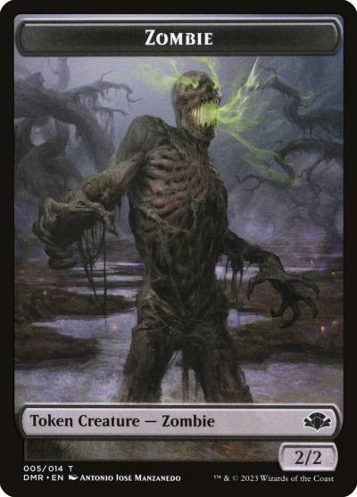 Zombie TDMR-5 Dominaria Remastered Tokens Magic card